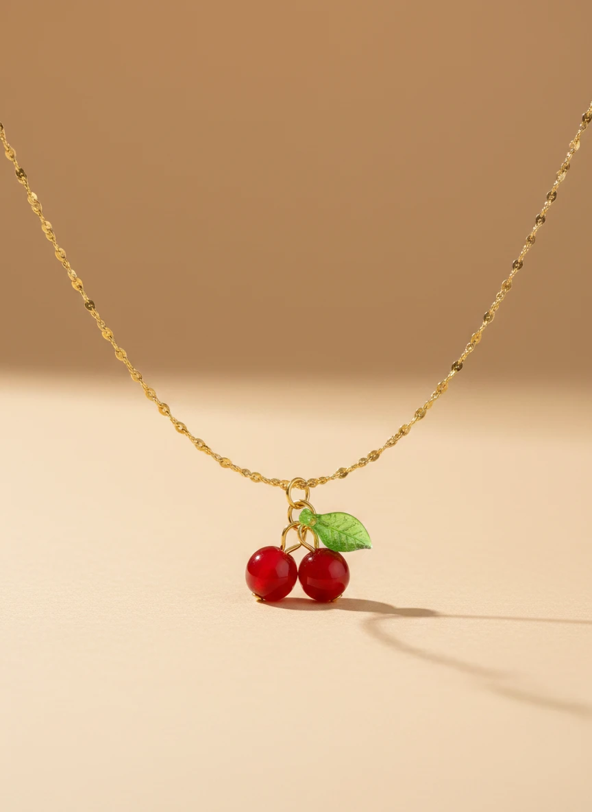 COLLAR DIJE DE CEREZA