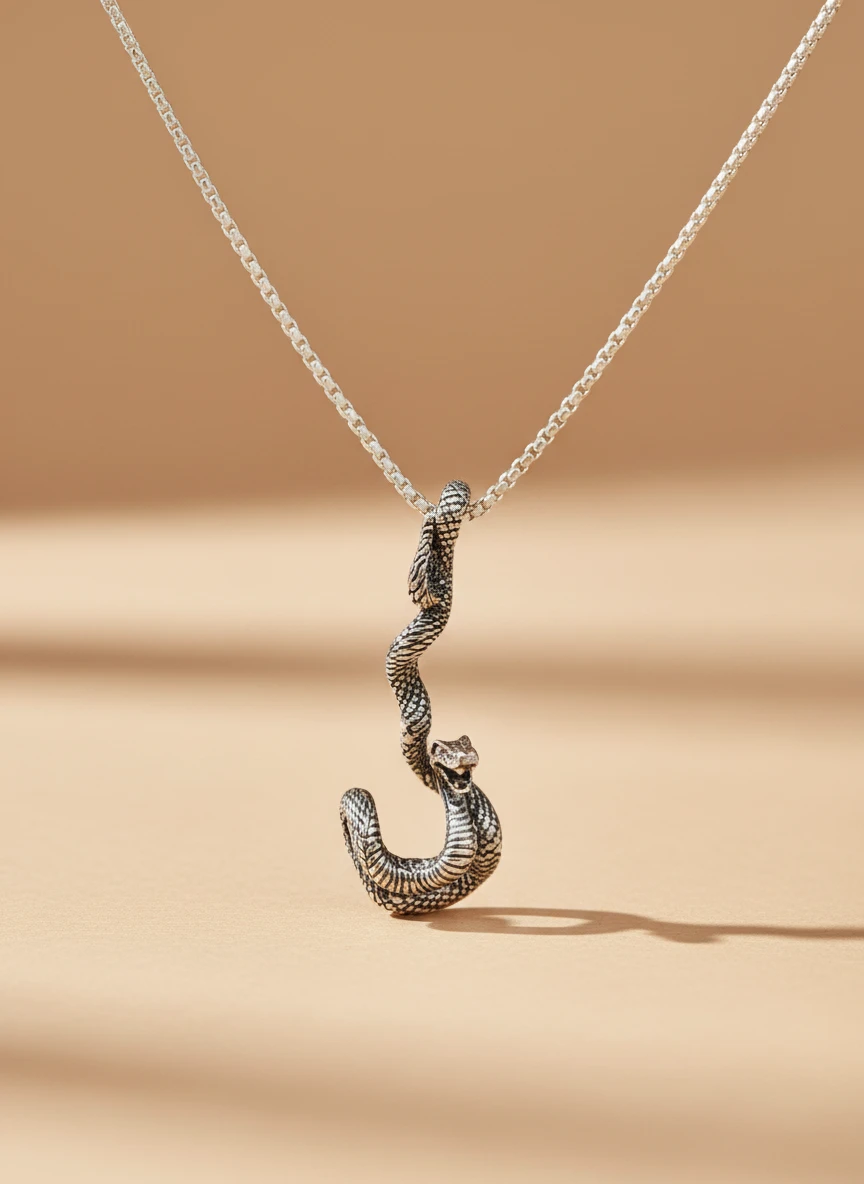 Collar Serpiente Acero Inoxidable