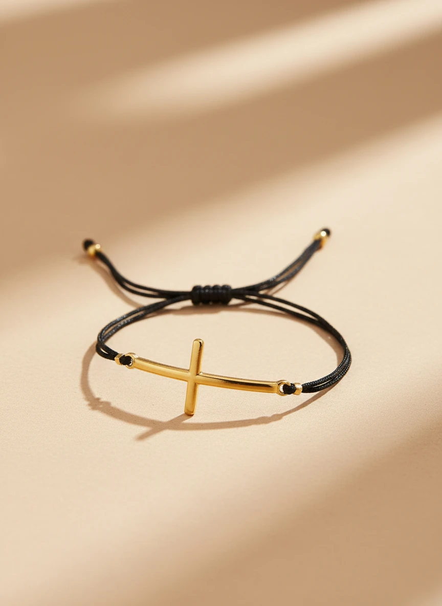 Pulsera Cruz con Ajuste