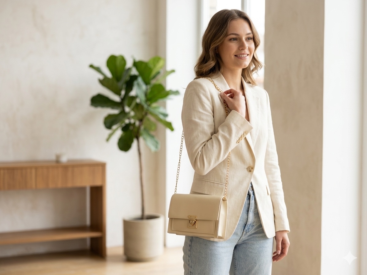 Bolso Beige Clásico
