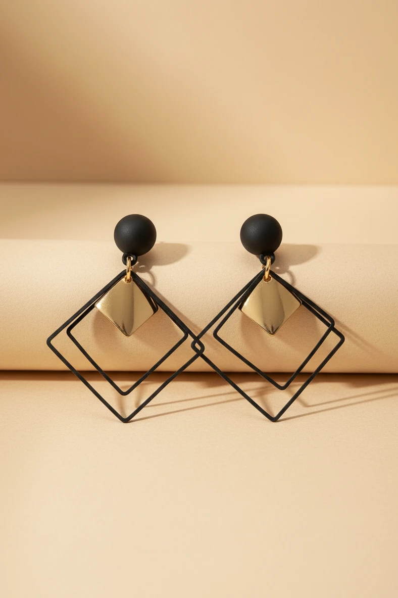 Aretes Rombo Elegancia