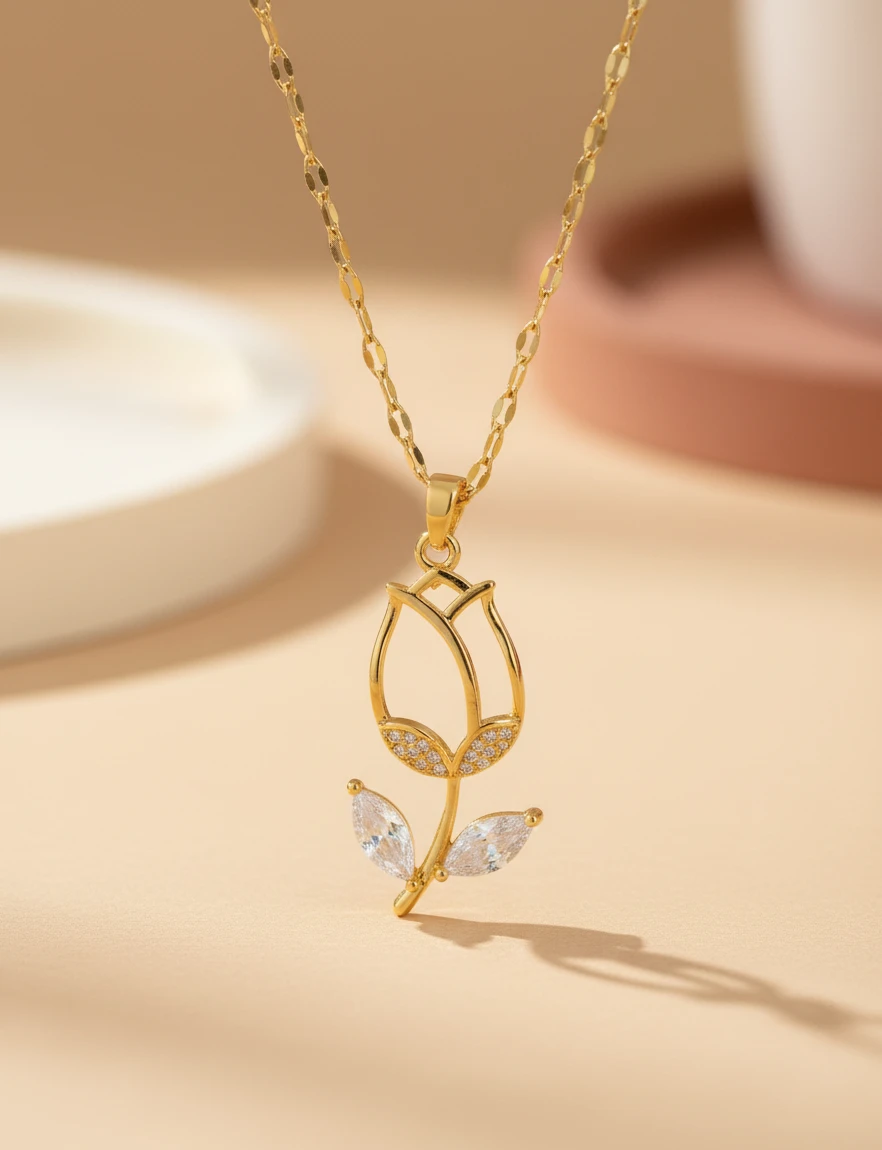 COLLAR DIJE DE TULIPAN