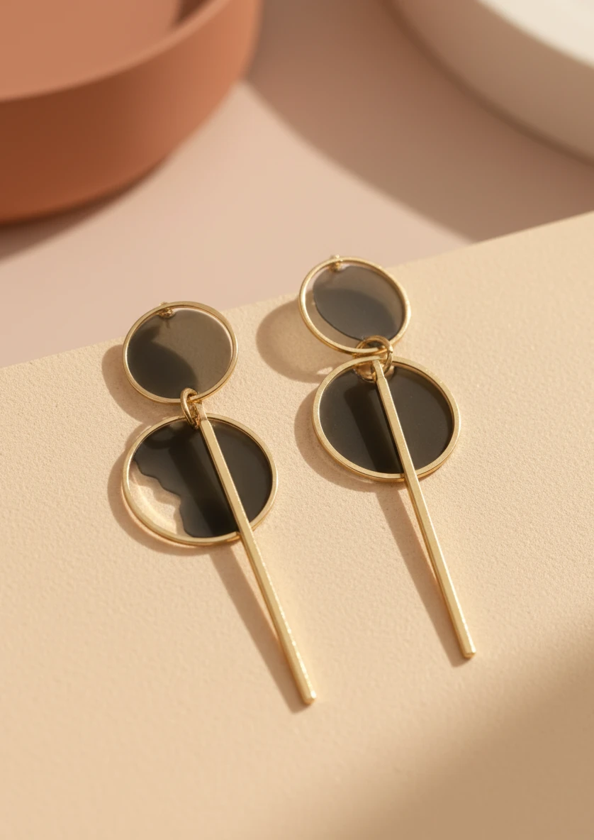Aretes Círculos Dorados