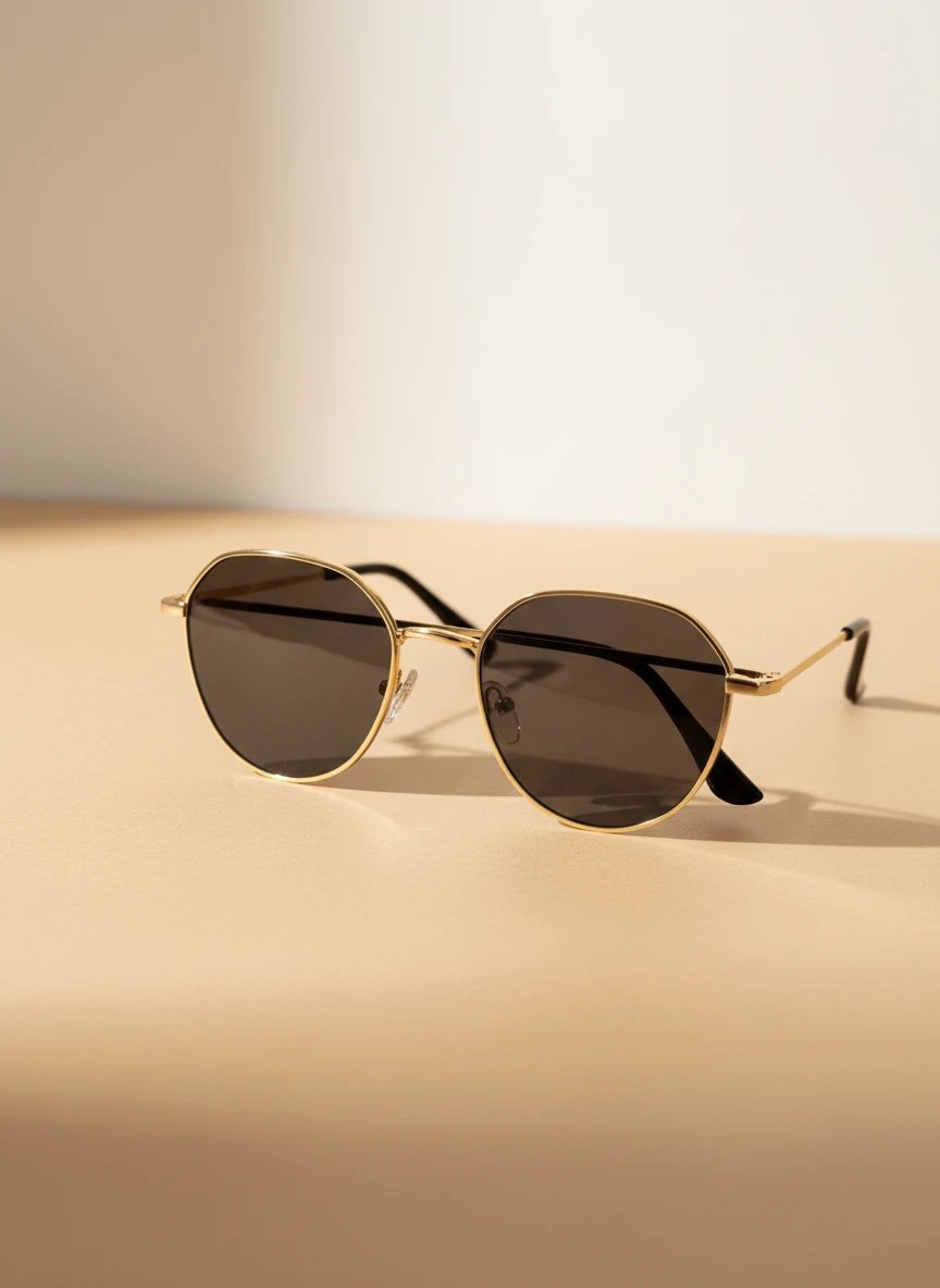 Gafas Doradas Elegancia