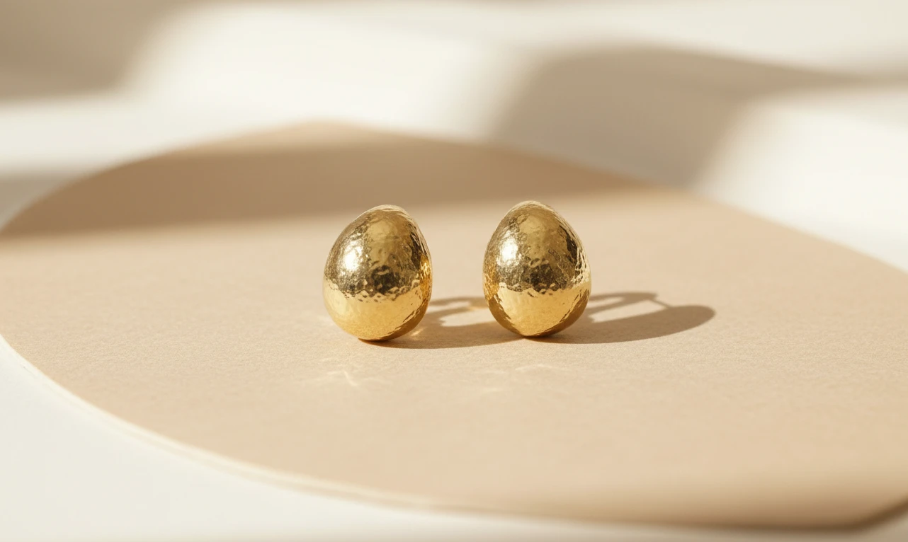 Aretes Oro Minimalista