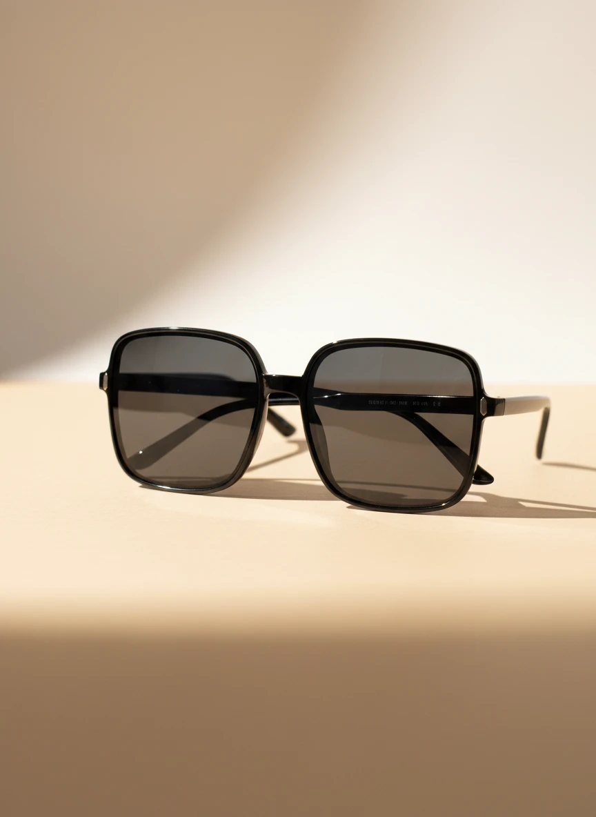Lentes Cuadrados Plata y Negro