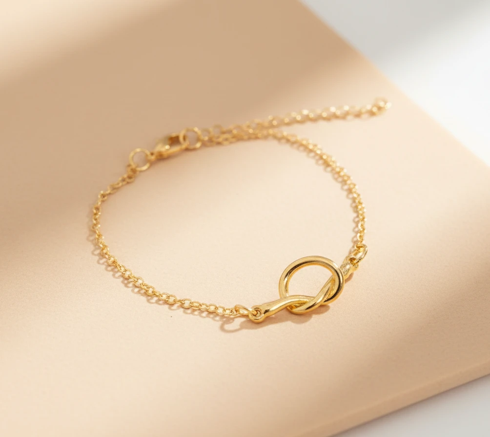 Pulsera Nudo Ajustable Oro