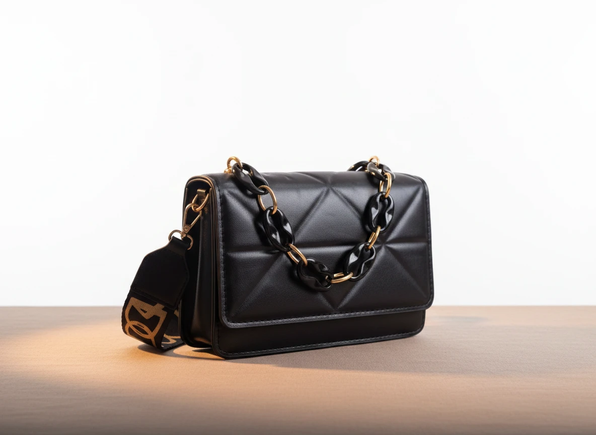 Bolsa Bordada con Cadena