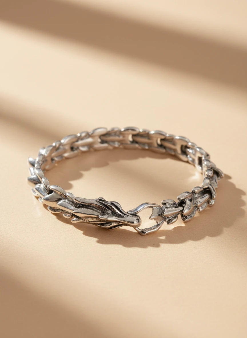 Pulsera Dragón Enchapada