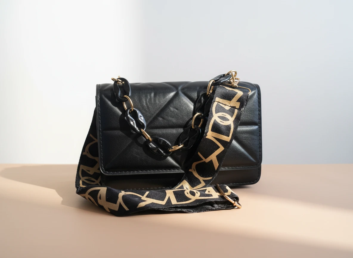 Bolsa Bordada con Cadena