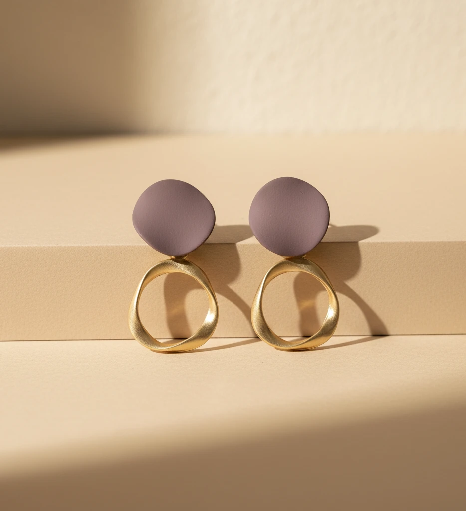 Aretes Círculo Minimalista