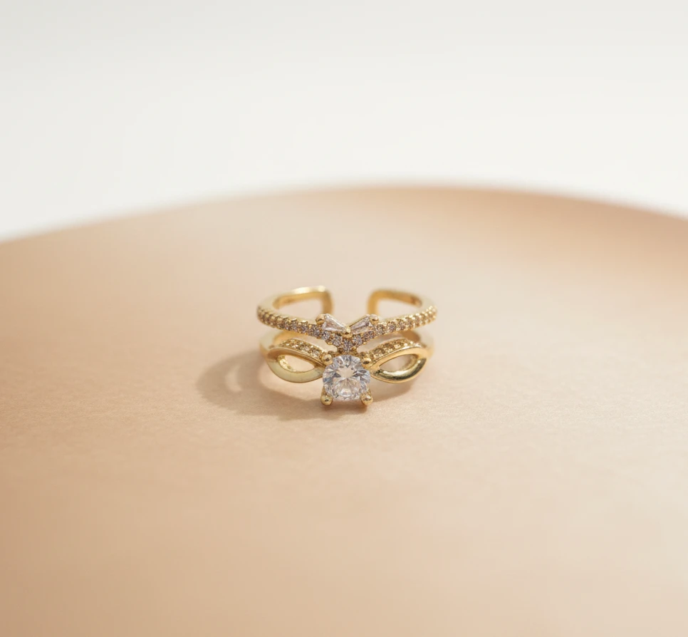 Anillo Diamante Ajustable