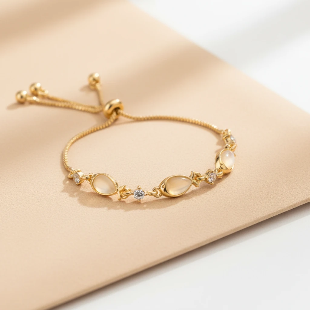 Pulsera Nudo en Oro Ajustable