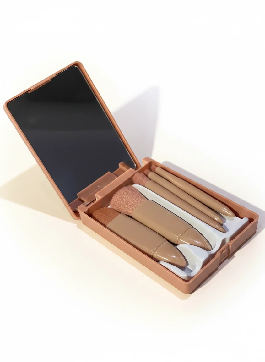 Estuche de Brochas con Espejo