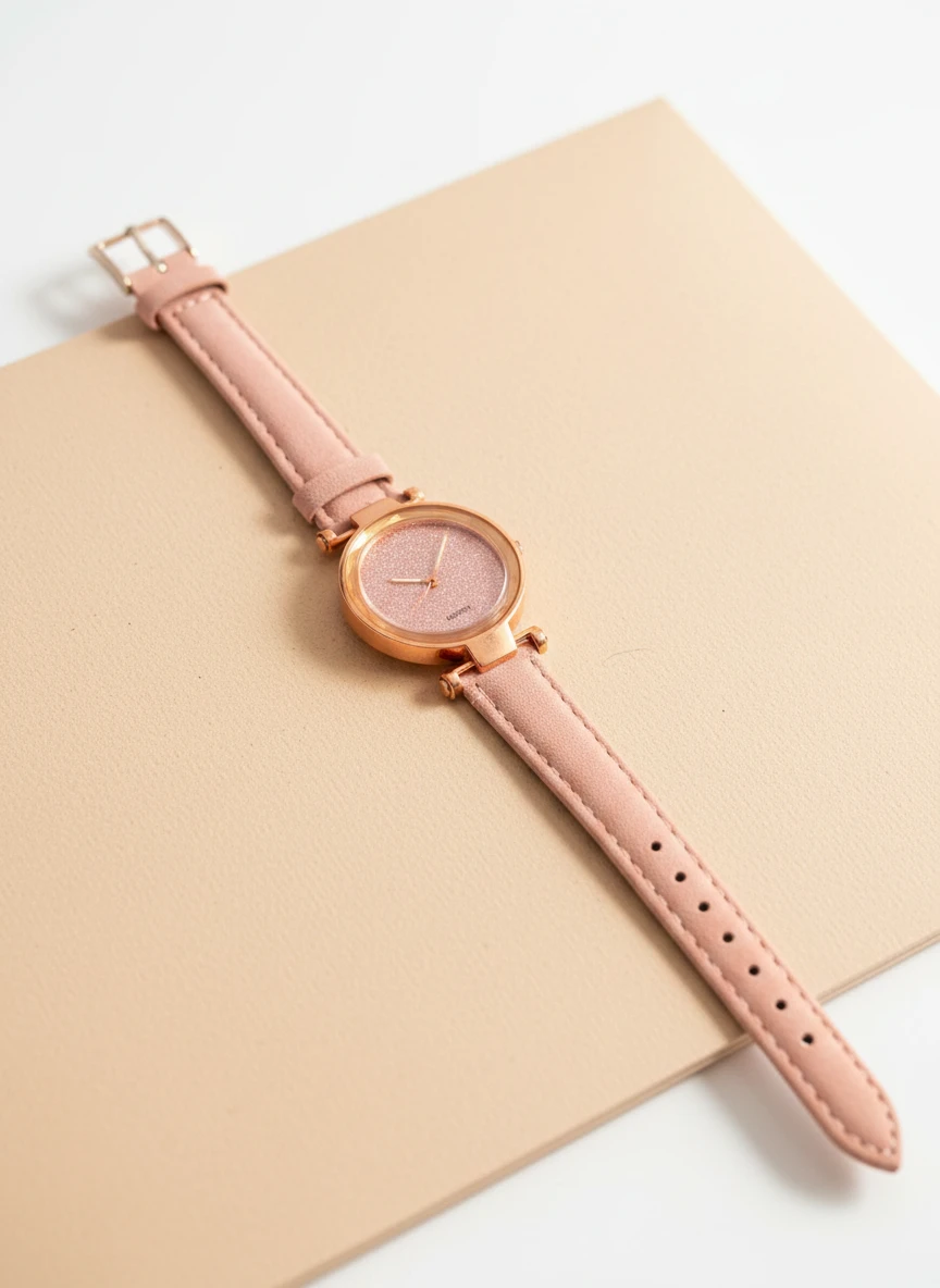 RELOJ REDONDO BRILLOS QUARTZ