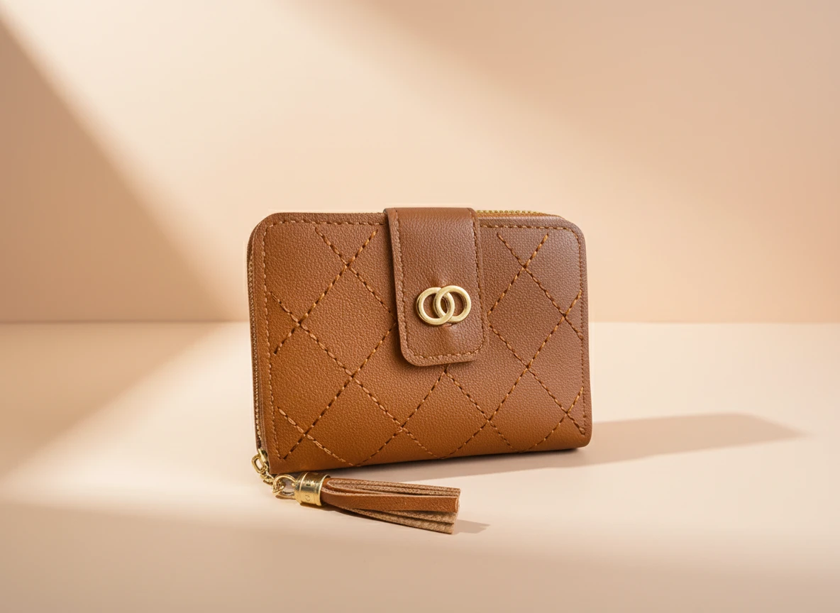 Cartera Doble Círculo con Colgante