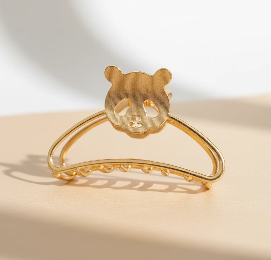 Pinza Panda Dorada