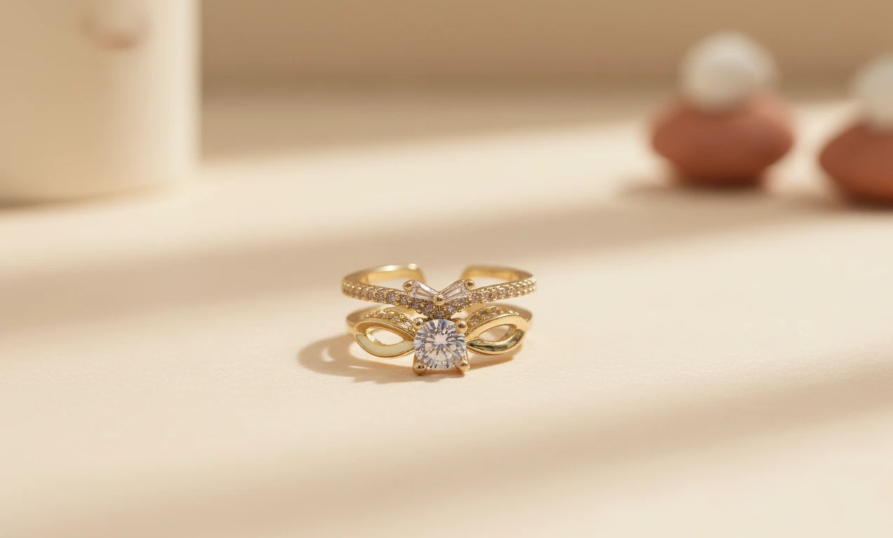 Anillo Diamante Ajustable